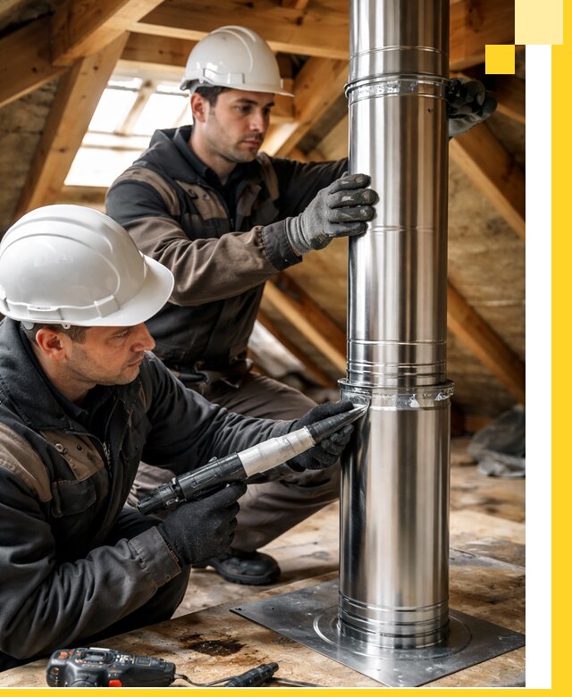 Монтаж дымоходов для каминов в Борзе с гарантией качества