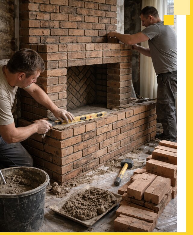 Изготовление и установка кирпичных каминов в Борзе