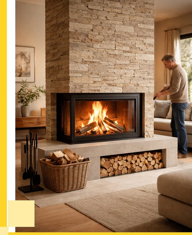 Дровяной камин под ключ в Борзе от 206020 р. | ЭриданБря