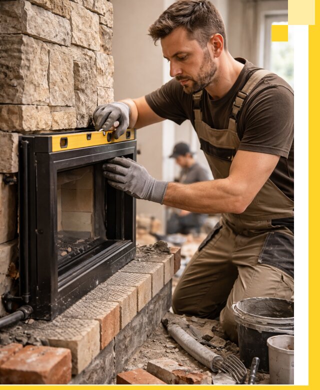 Дровяные камины под ключ в Борзе: монтаж, обустройство