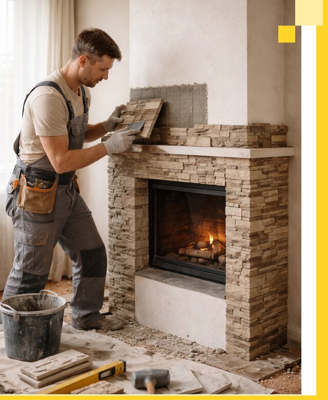 Изготовление и монтаж каминов для дома под ключ в Борзе