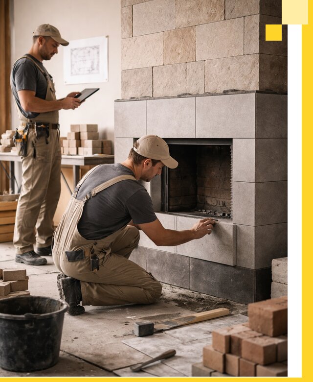 Индивидуальные проекты каминов и каминных систем в Борзе