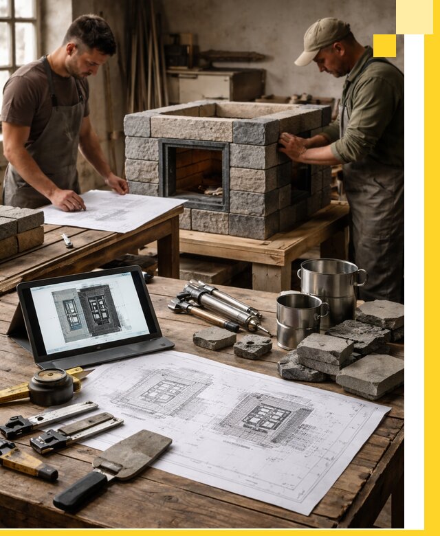 Разработка проектов печей с согласованием и монтажом в Борзе