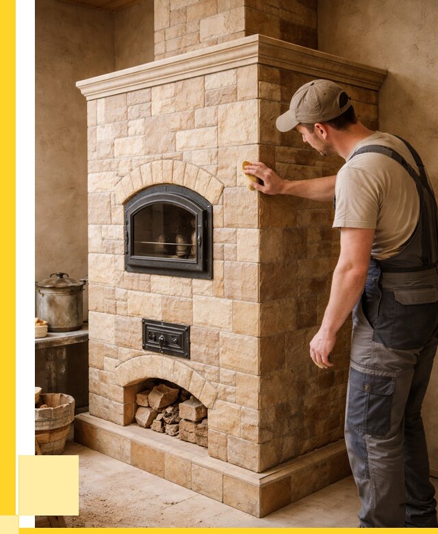 Облицовка печей в Борзе от 4635 р. под ключ | ЭриданБря