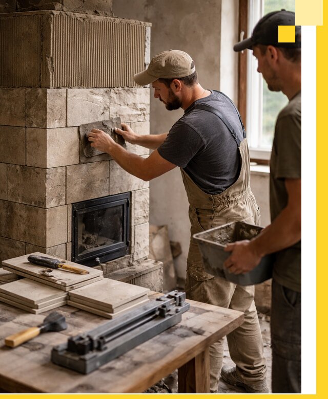 Профессиональная облицовка печей в Борзе: керамика и камень