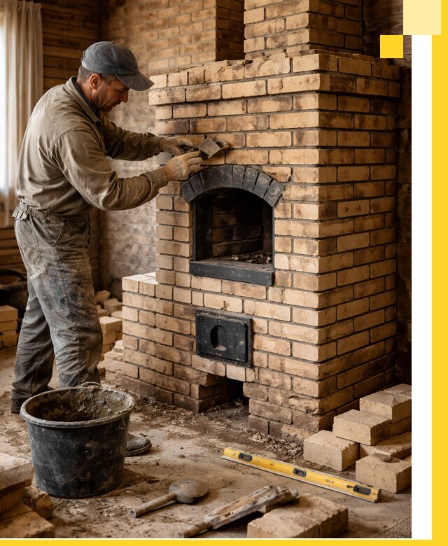 Кирпичные печи под ключ в Борзе: проектирование и кладка