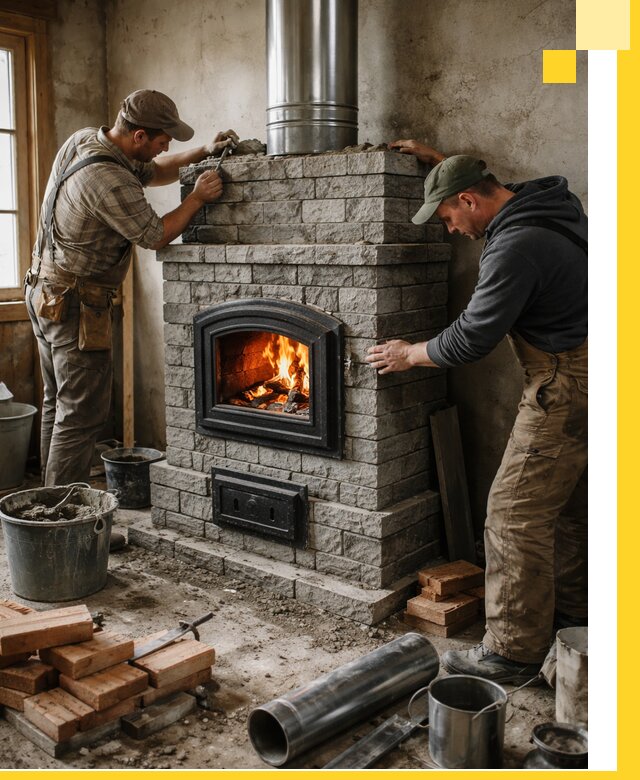 Производство, поставка и монтаж дровяных печей в Борзе