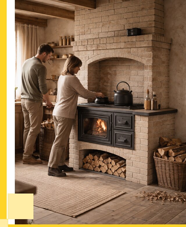 Печи с плитой в Борзе от 46355 р. | ЭриданБря — кирпичная печь