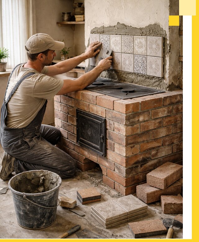 Печи с плитой на заказ монтаж гарантия и сервис в Борзе