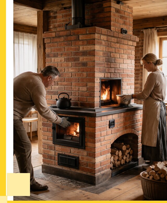 Печи для загородного дома под ключ в Борзе от 82408 р. | ЭриданБря