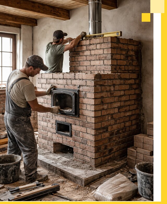 Печи для загородного дома под ключ в Борзе — монтаж и сервис