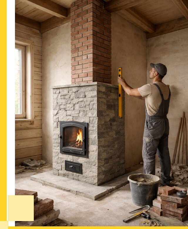 Печи и дымоходы под ключ в Борзе от 46355 р., ЭриданБря