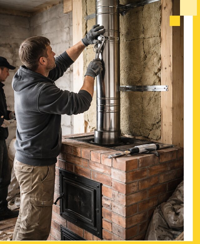 Изготовление и монтаж печей и дымоходов под ключ в Борзе