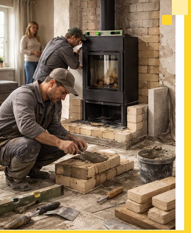 Печи и камины под ключ: проект, установка в Борзе