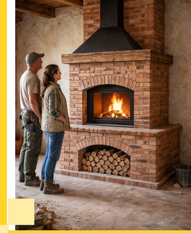 Печи камины из кирпича в Борзе от 123612 р. | ЭриданБря