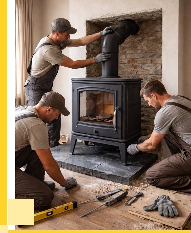 Монтаж печи камина в частном доме в Борзе от 25753 р. | ЭриданБря