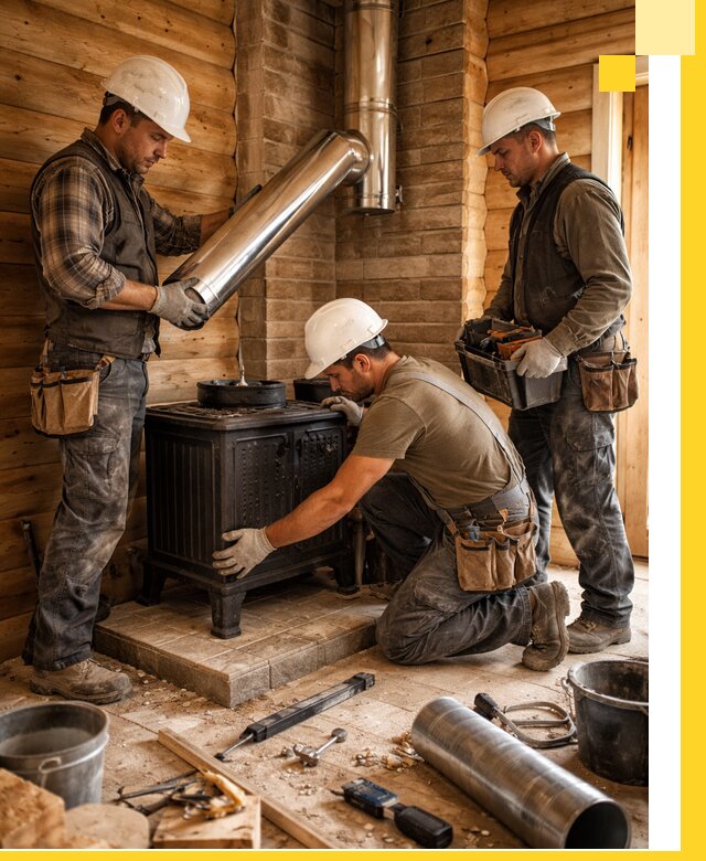 Профессиональный монтаж банных печей и дымоходов в Борзе