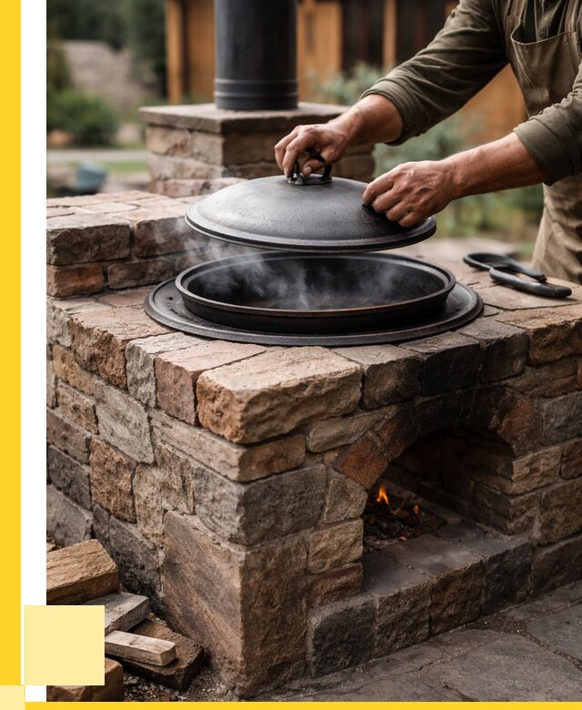 Печи для казана в Борзе по цене от 18542 р. | ЭриданБря