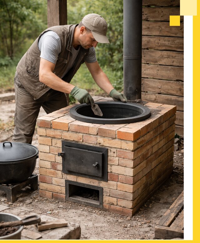 Изготовление и установка печей для казана в Борзе под ключ