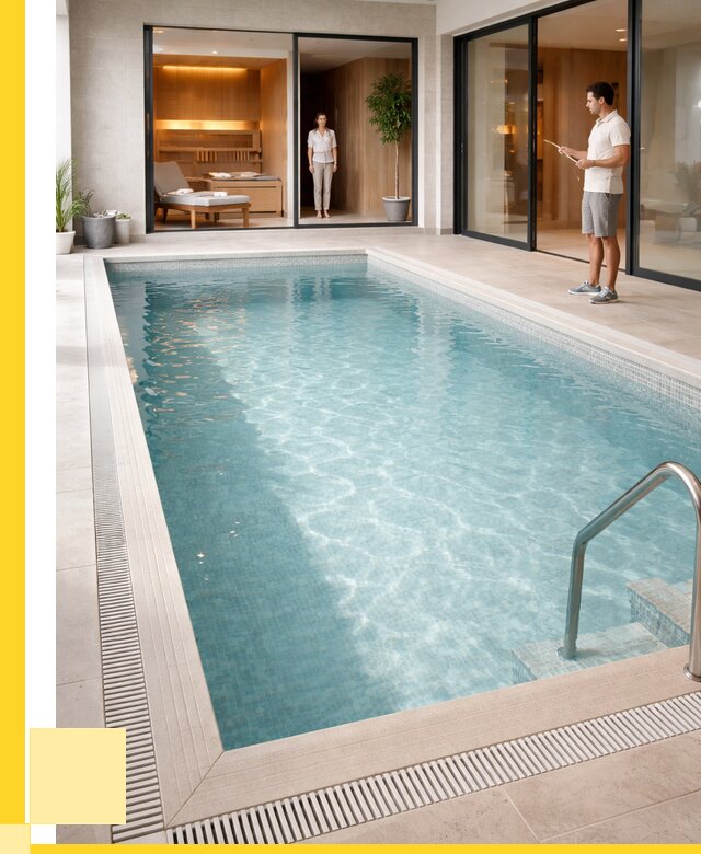 Отделка бассейна пленкой ПВХ в Борзе от 3605 р. - ЭриданБря