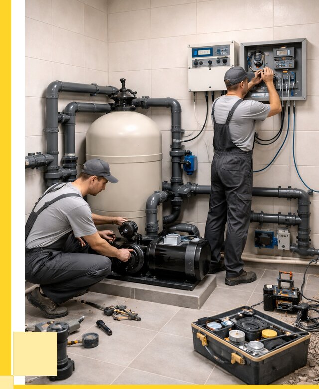 Монтаж оборудования для бассейнов в Борзе от 41204 р. | ЭриданБря