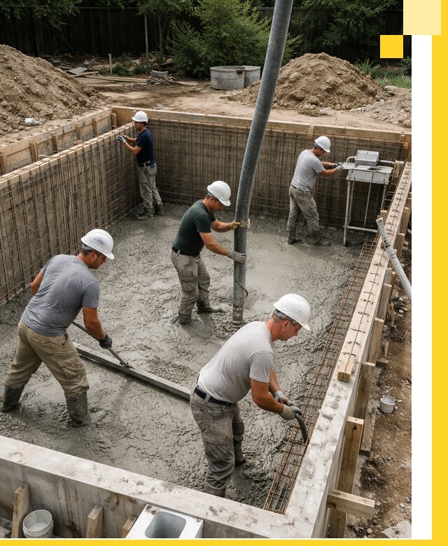 Строительство бетонных бассейнов под ключ в Борзе