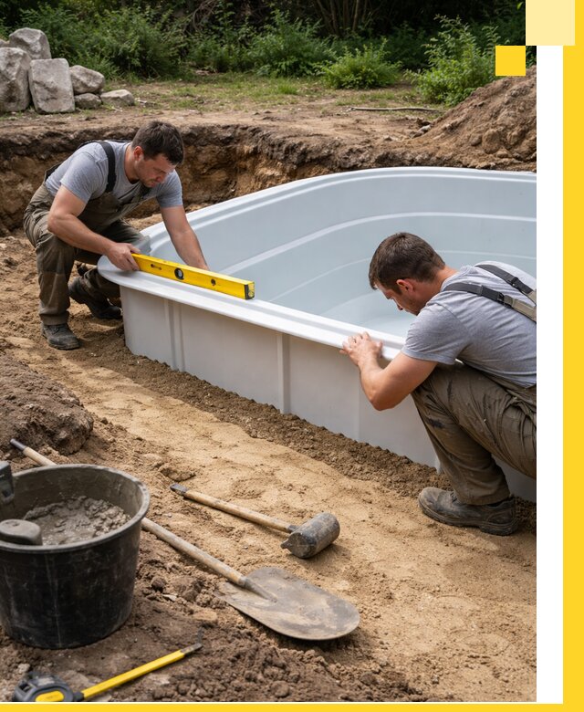 Производство и установка пластиковых бассейнов в Борзе под ключ