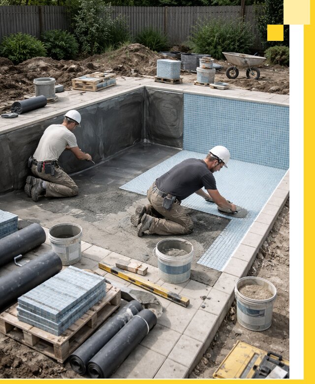 Проектирование и строительство стационарных бассейнов в Борзе