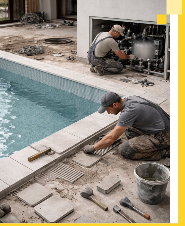 Строительство и монтаж бассейнов в коттедже в Борзе