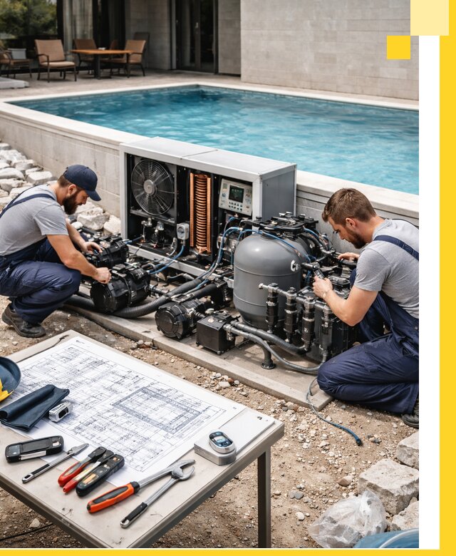 Проектирование и монтаж бассейнов с подогревом в Борзе