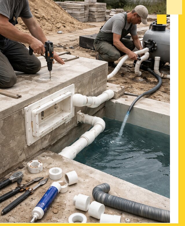 Строительство скиммерных бассейнов под ключ в Борзе