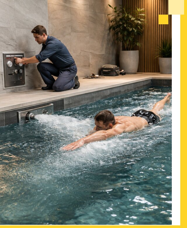 Проектирование и монтаж бассейнов с противотоком в Борзе