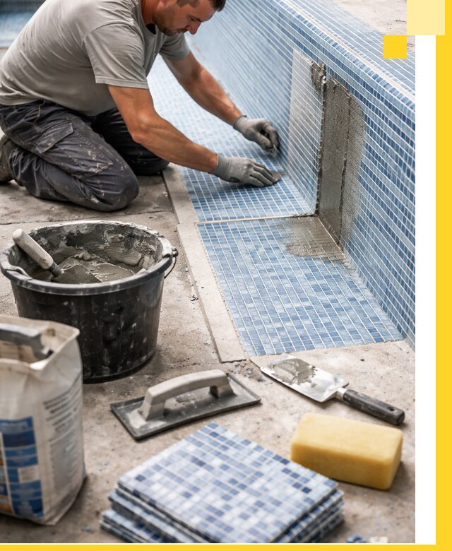 Укладка и ремонт мозаики для бассейнов под ключ в Борзе