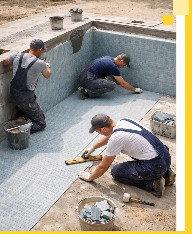 Укладка и установка плитки для бассейнов под ключ в Борзе