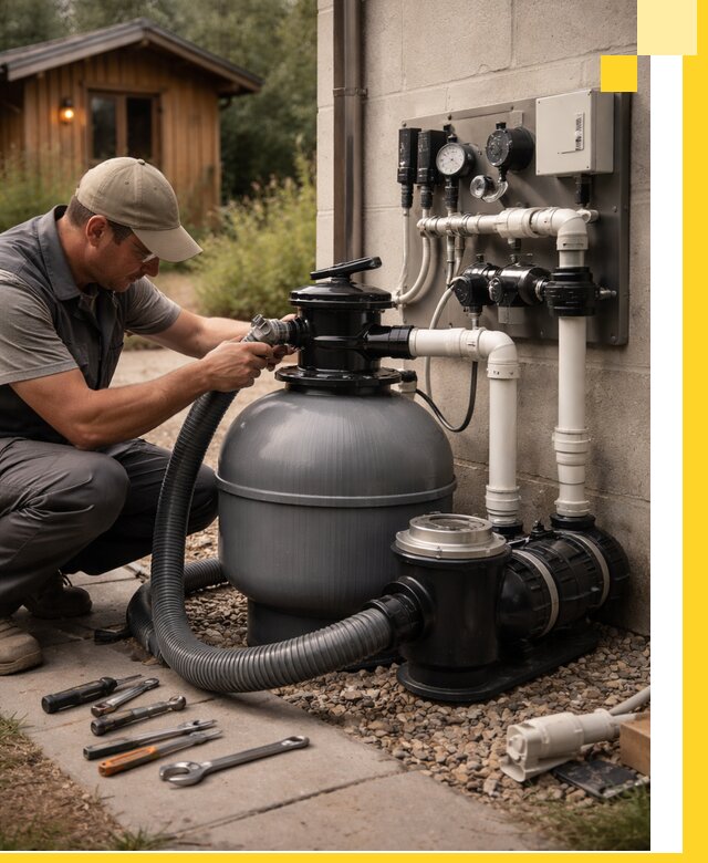 Продажа и монтаж фильтров и насосов для бассейнов в Борзе