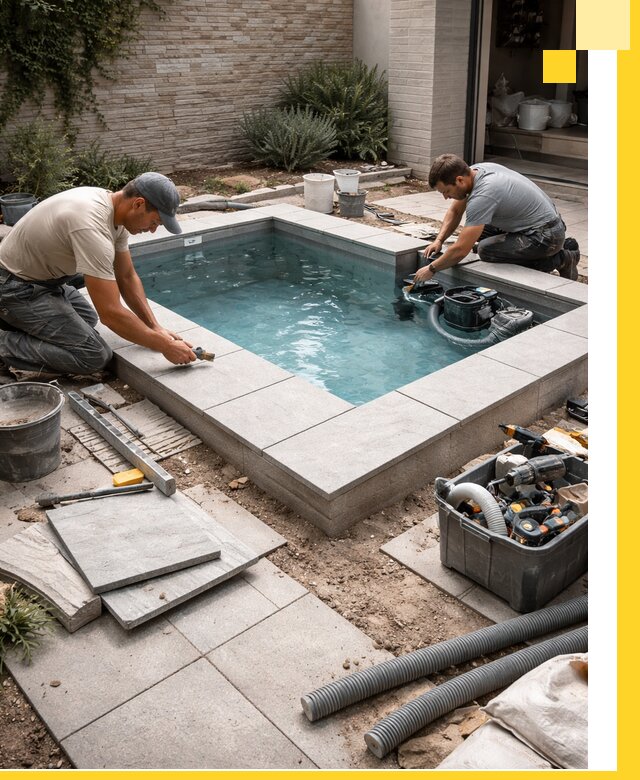 Мини бассейны под ключ в Борзе, дизайн и установка