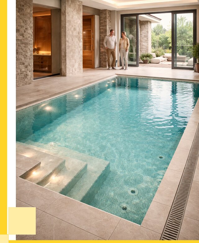 Бассейн во дворе в Борзе: проект, отделка от 1236120 р. | ЭриданБря