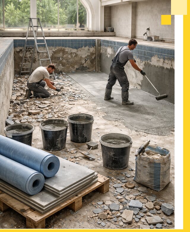 Реконструкция бассейнов в Борзе: ремонт, гидроизоляция