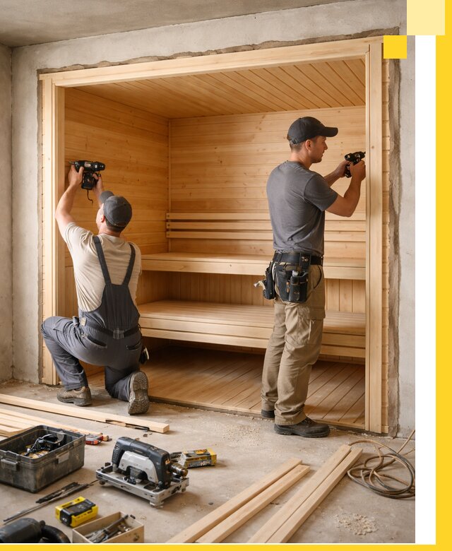 Монтаж саун под ключ в Борзе — проектирование и установка