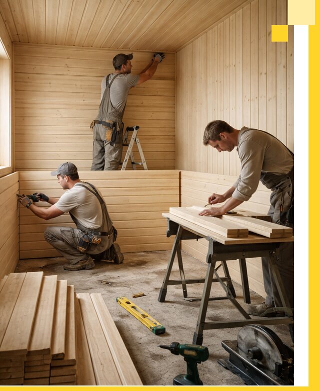 Обшивка саун в Борзе из натуральной древесины под ключ