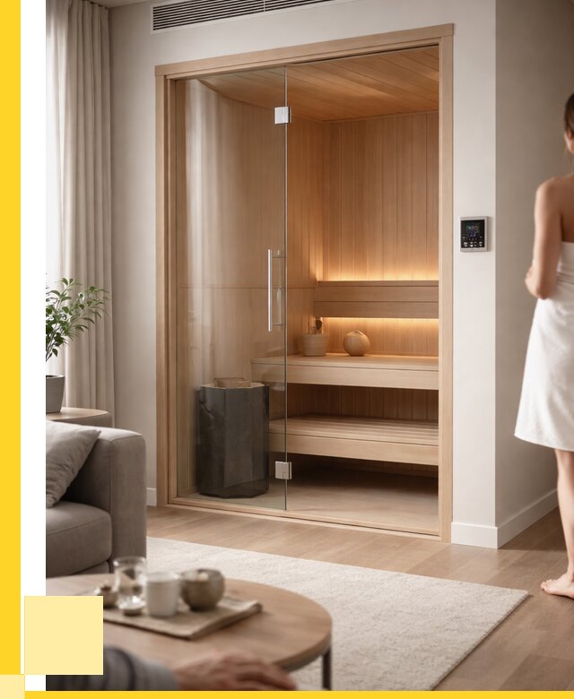 Сауна в квартире под ключ в Борзе от 123612 р. ЭриданБря