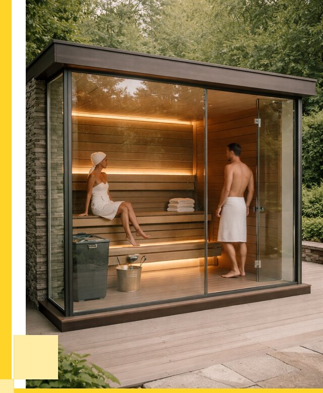 Сауна стеклянная и двери для сауны в Борзе от 257525 р. | ЭриданБря