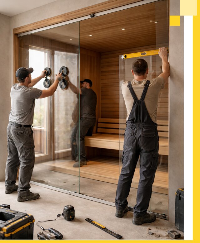 Производство и монтаж стеклянных саун под ключ в Борзе