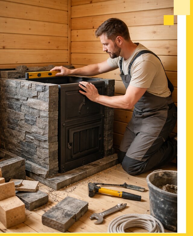 Производство и установка печей для саун под ключ в Борзе