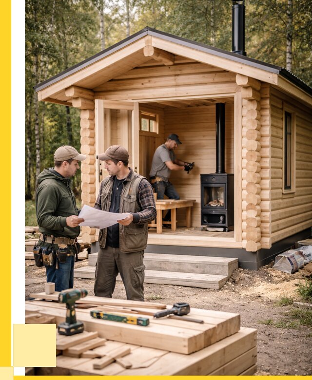 Монтаж бань под ключ в Борзе — от 206020 р. | ЭриданБря