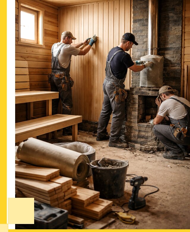 Ремонт бань под ключ в Борзе от 46355 р. | ЭриданБря