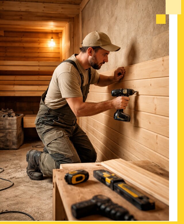 Профессиональная внутренняя отделка бани в Борзе под ключ