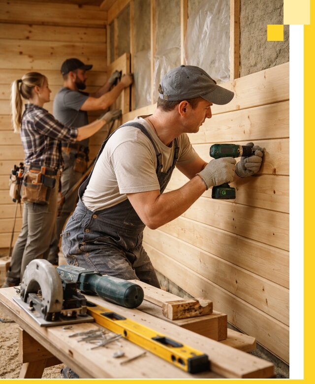 Обшивка бань под ключ в Борзе: отделка стен и потолков