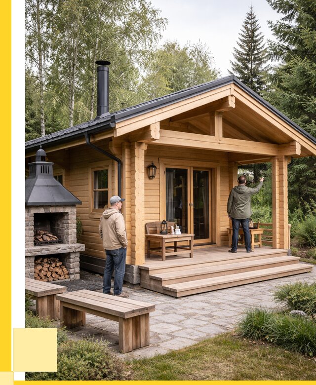 Деревянные бани под ключ в Борзе от 463545 р. | ЭриданБря