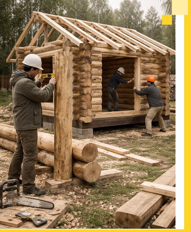 Строительство бань для дачи под ключ в Борзе с доставкой и монтажом